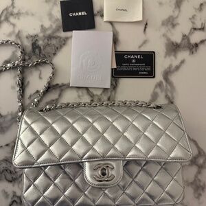 Quilted Leather Bag & Wallet – Chanel Style – Excellent Condition